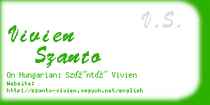 vivien szanto business card